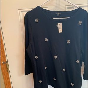 Talbots Woman’s cotton sweaters w/beading size 2x